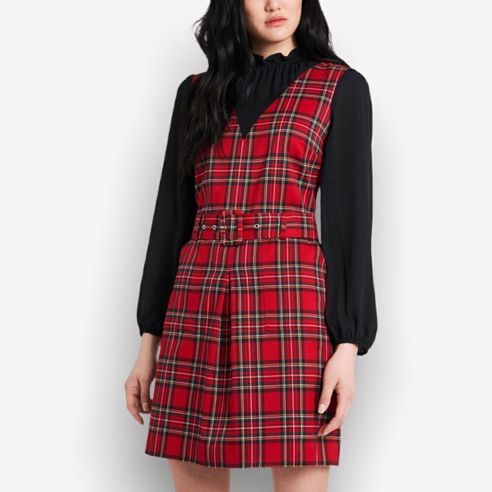 Riley & Rae Estelle Plaid Dress Mini Size XXS‎
